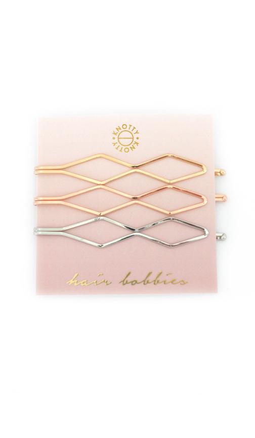 Susan - Diamond Hair Bobbies  |  Gold/Rose Gold/Rhodium