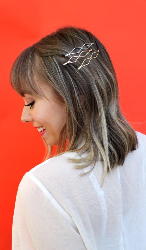 Susan - Diamond Hair Bobbies  |  Gold/Rose Gold/Rhodium