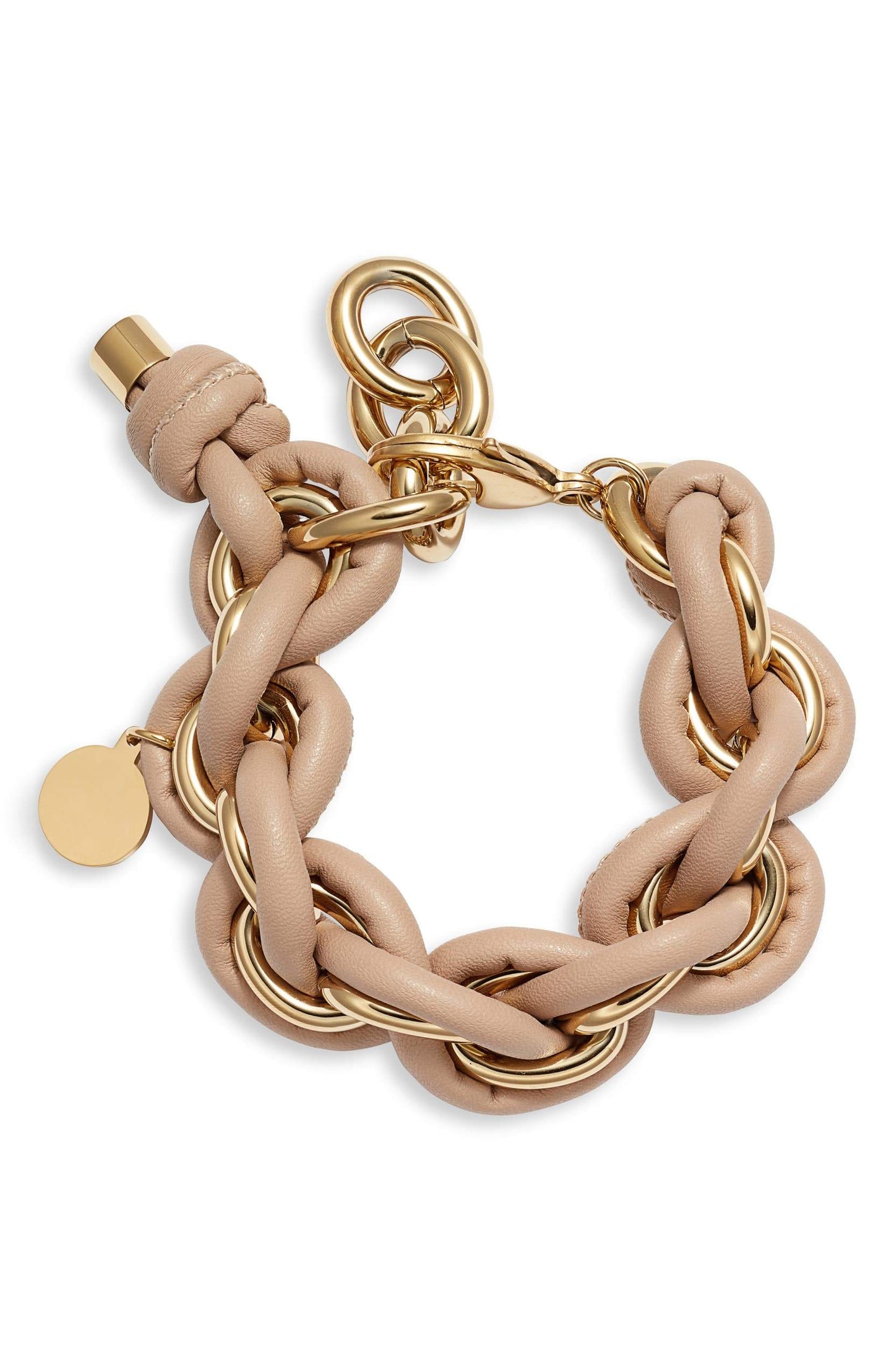 Ripley - Leather Wrapped Chain Bracelet