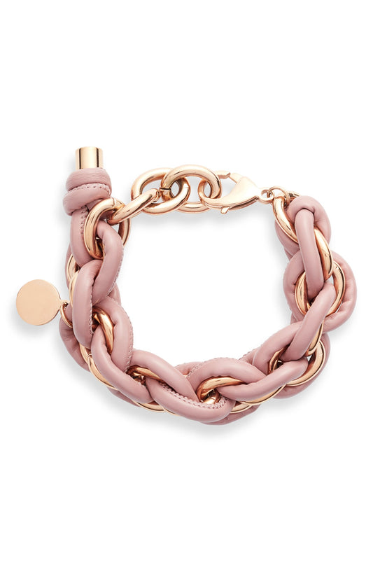 Ripley - Leather Wrapped Chain Bracelet