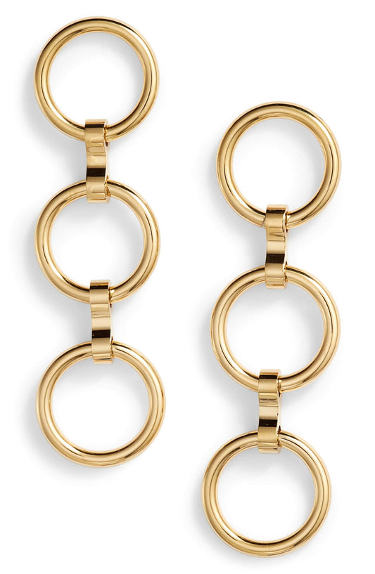 Ella - Triple Link Earrings