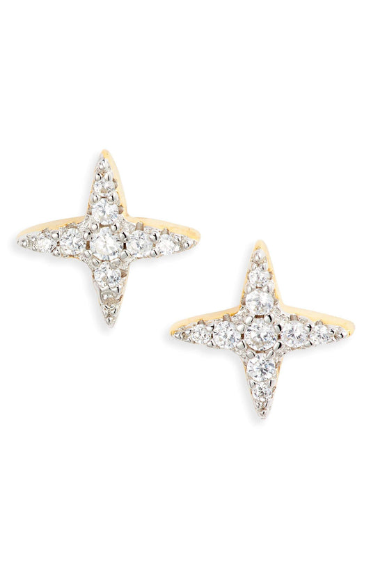 Loretta - Crystal X Stud Earrings