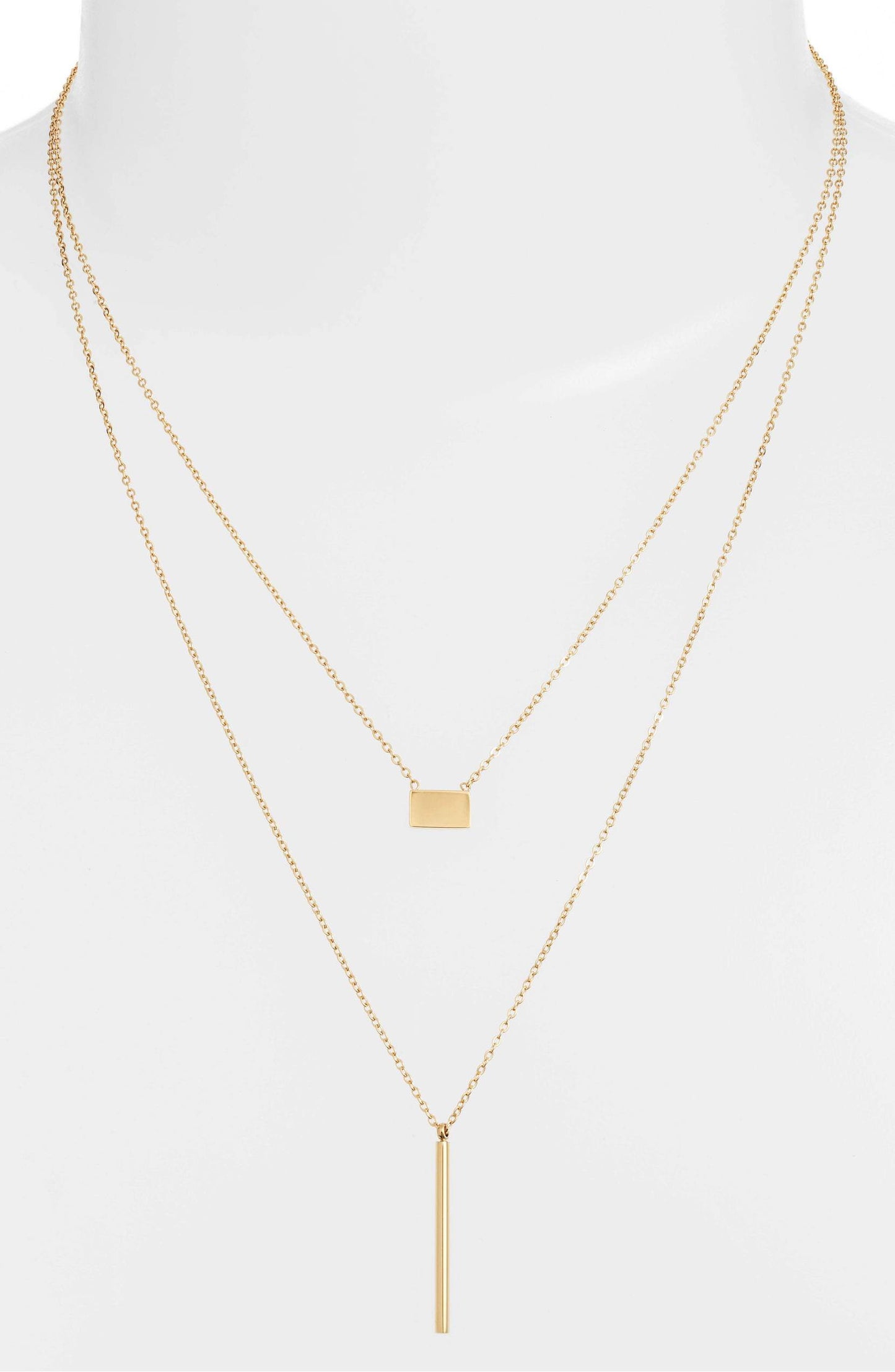 Pam - Double Strand Gold Necklace