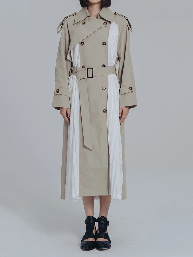 Maryanne - Pleated Trench Coat