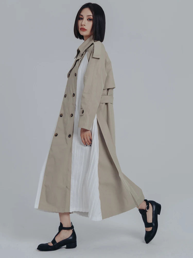 Maryanne - Pleated Trench Coat