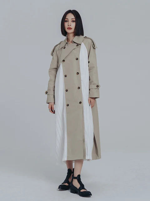 Maryanne - Pleated Trench Coat